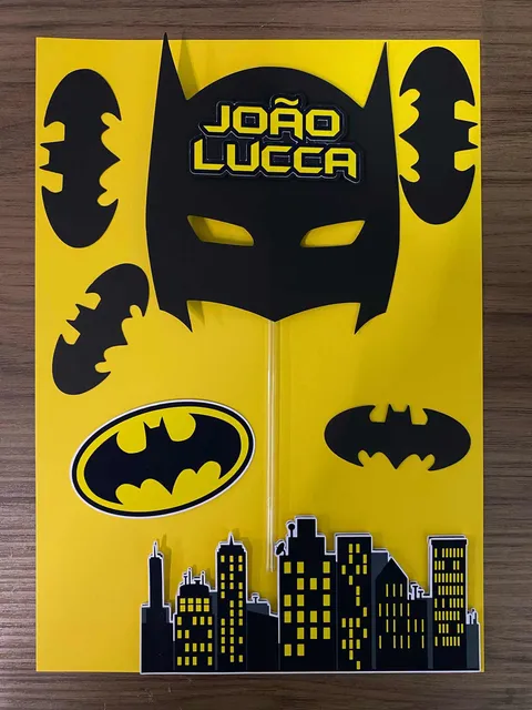 Topper De Bolo Batman Personalizado