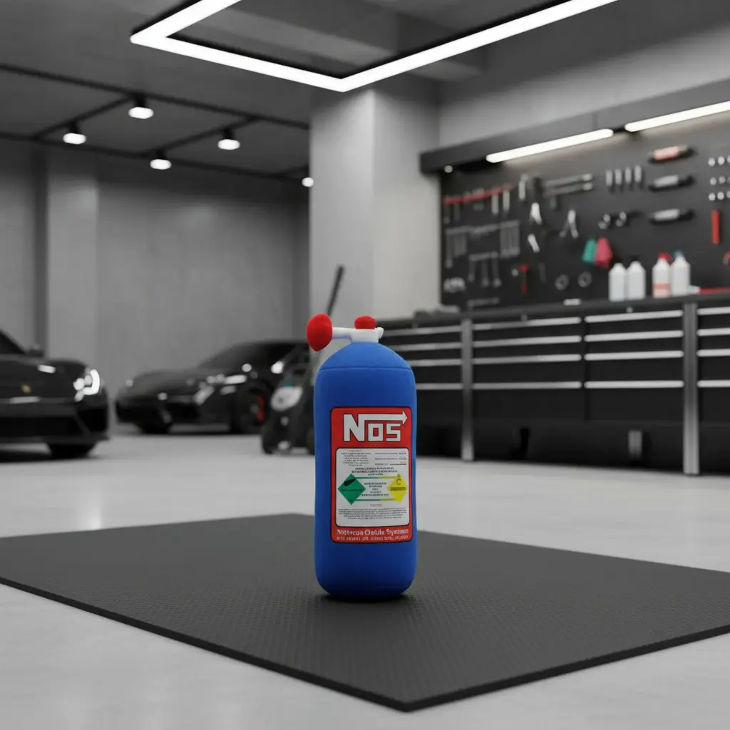 Almofada Garrafa Nitro NOS Pelúcia Azul