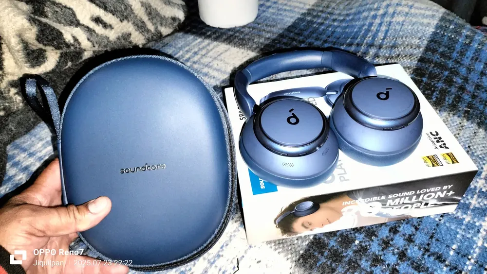Anker Soundcore Space Q45 ネイビー ケース付 Space Soundcore com