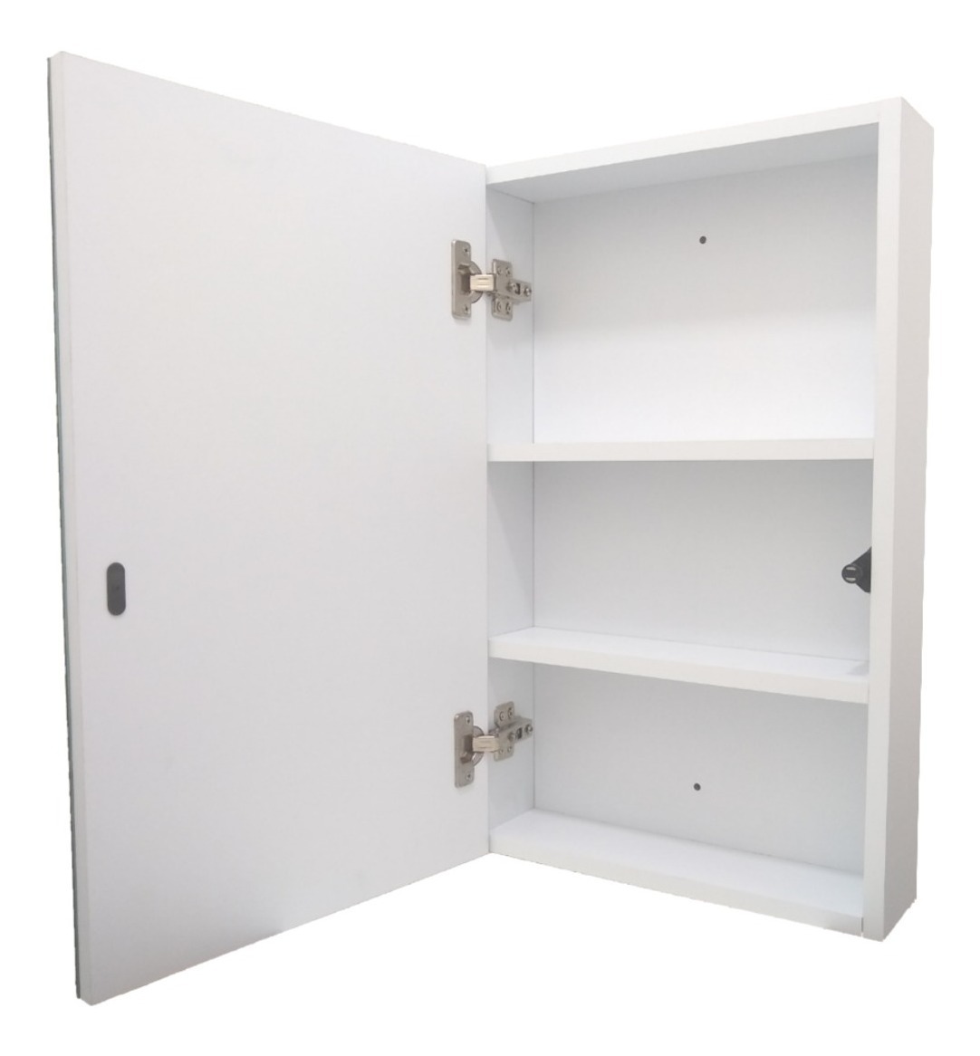 Botiquín Con Espejo Para Baño Grande Blanco 60x37x12cm | Mercado Libre