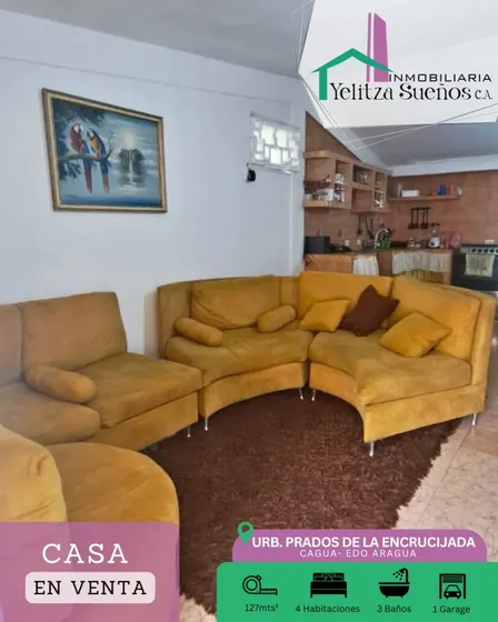 Casa En Venta En La Urb. Prados De La Encrucijada Cagua