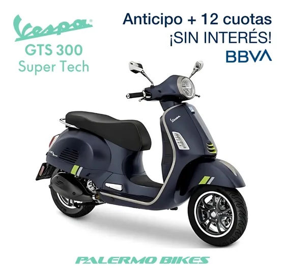 Scooter Vespa Gts 300 Super Tech 2024 Palermo Bikes Oficial