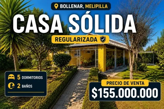 Casa Sólida Regularizada En Venta | 154 M² | Terreno 1.031m²