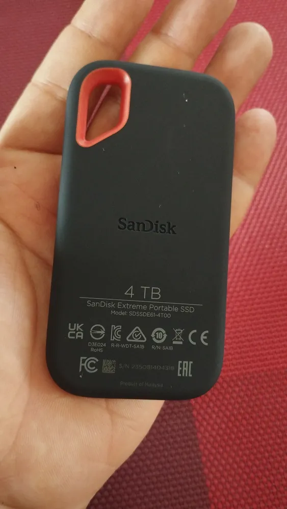 Sandisk 4tb Extreme Portable Ssd - Azul Cor Azul-celeste | Frete