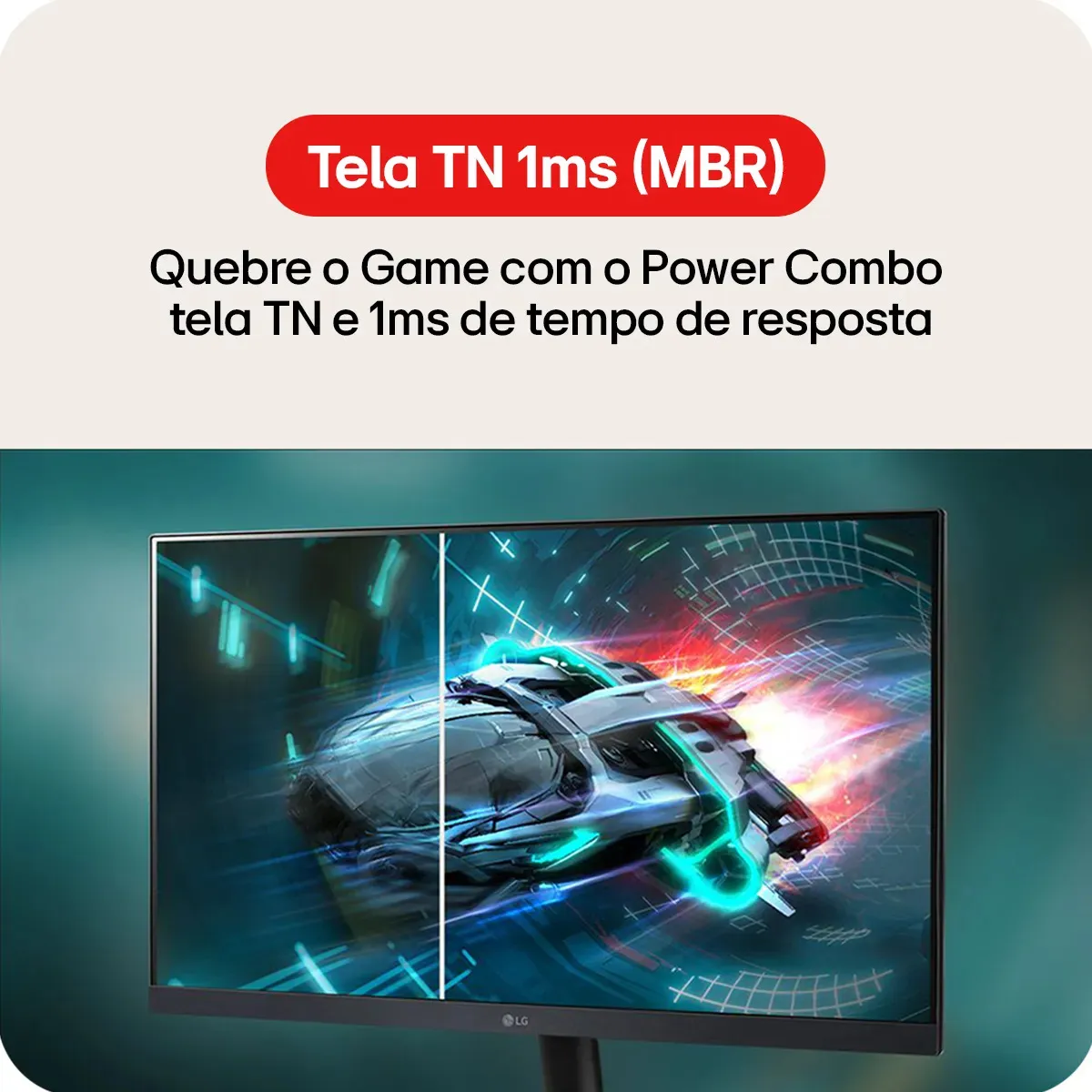 Monitor LG FHD Home & Office 22U403A-B 22”, 1ms (MBR), 120Hz (O/C), Modo leitura, Flicker Safe, HDMI, LG Switch, Black Stabilizer, Dynamic Action Sync