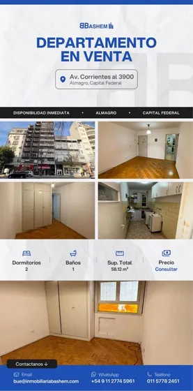 Dueño Vende/alquila 3amb Av Corrientes Y Jeronimo Salguero