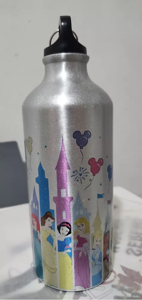 Botella de aluminio 600ml. Deportiva color plata ColorMake - Sublix