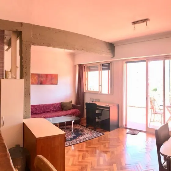 3 Ambientes En Belgrano Amoblado Muy Luminoso Y Con Terraza