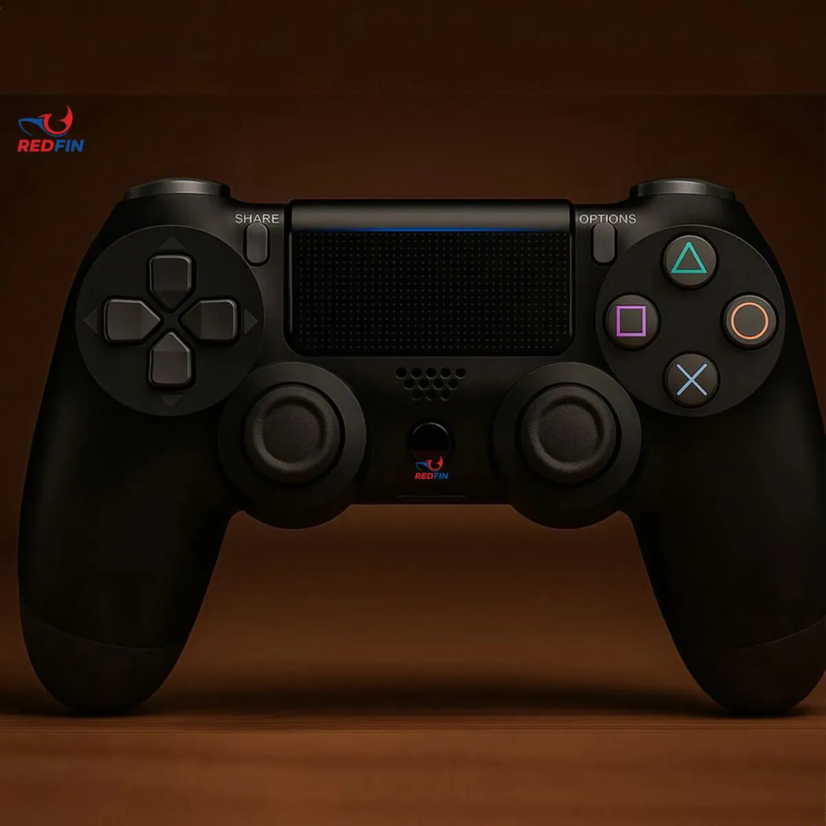 Controle Sem Fio Joystick REDFIN Bluetooth Compatível Para Ps4 Videogame Tv Samsung Pc P4 Ps 4 Manete Pc Gamer Tv Smart Controle Bluetooth Celular Headset Sem F — foto 3