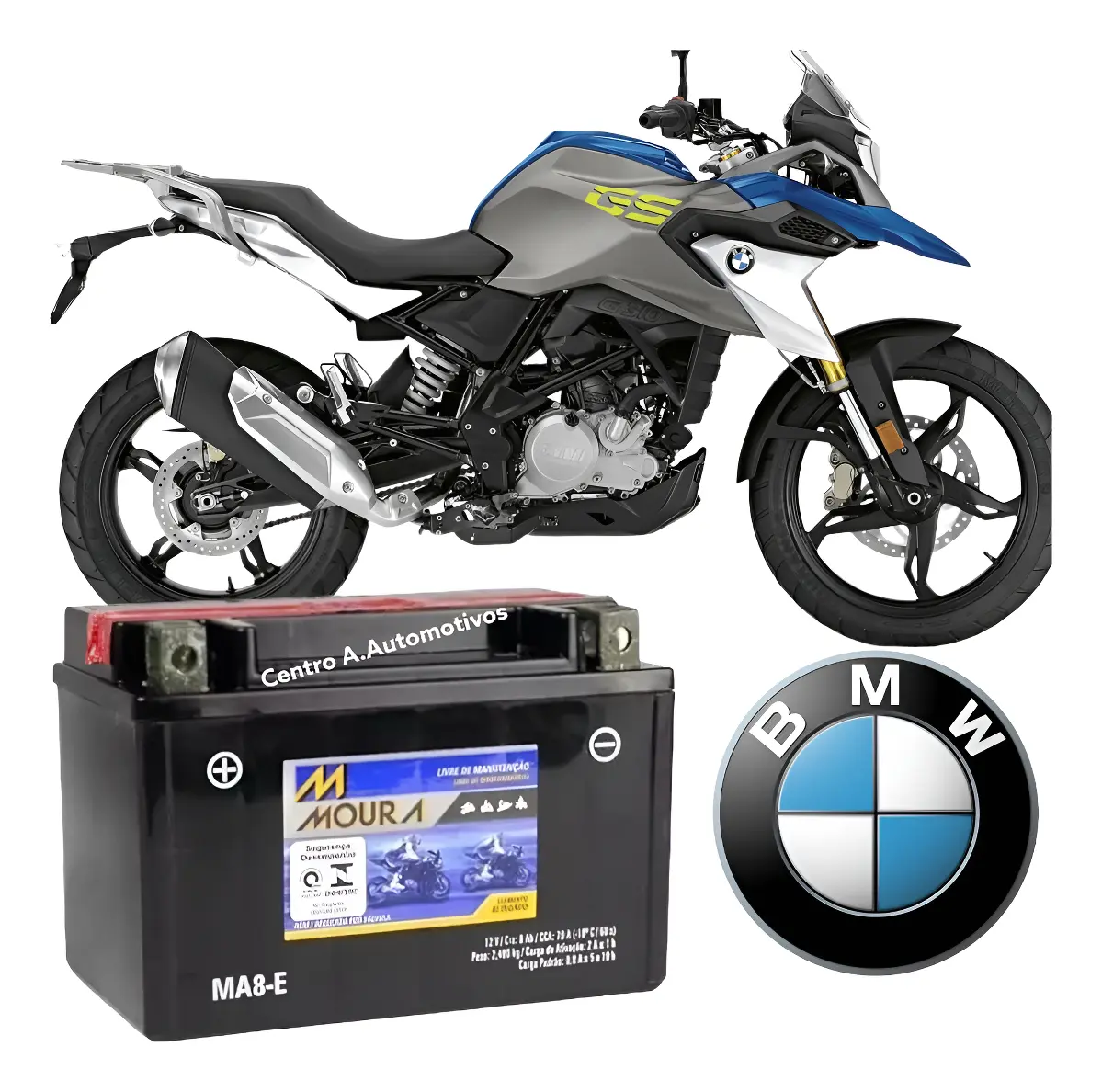 Bateria Moura Moto MA8-E: A Melhor para BMW G 310 GS e outras