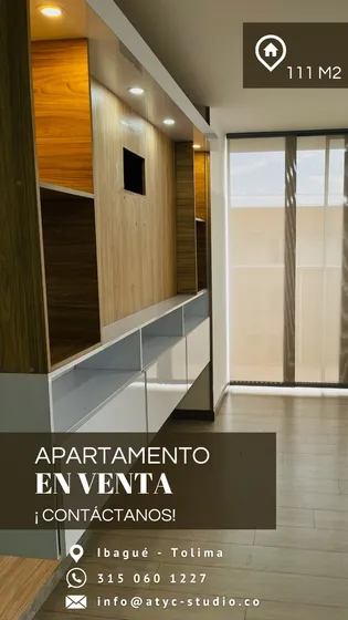 Apartamento En Venta Ibagué - 111 M2 En La Torre Oporto (esquinero)