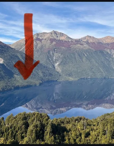 Lago Azul Cien Metros Orilla Vista Norponiente Con Vertiente