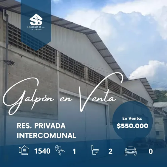 Se Vende Galpon Centrico En Plena Intercomunal Turmero-maracay