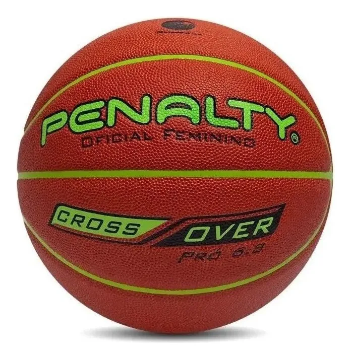 Bola de Basquete Feminina 6.8 Crossover Laranja e Verde Penalty