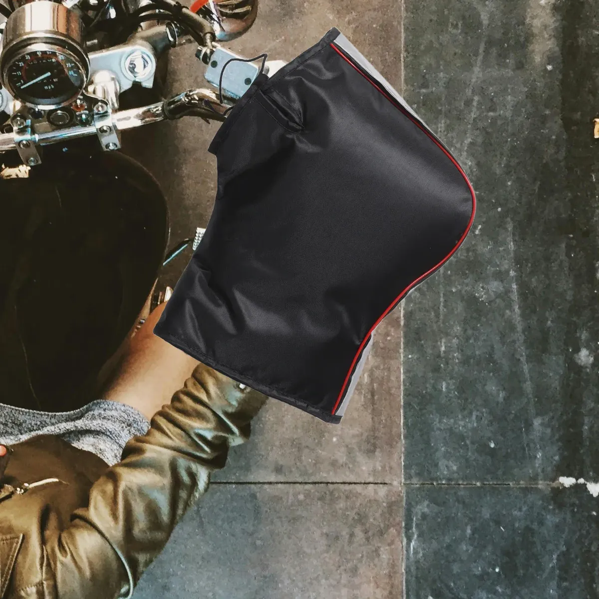 1 Par De Luvas Refletivas Para Guidão De Moto De Inverno — foto 6