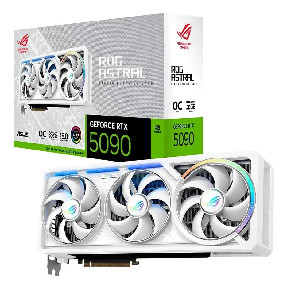 PLACA DE VIDEO Asus GEFORCE Rtx 5090 Rog Astral White 32 GB Gddr7 OC COLOR BLANCO