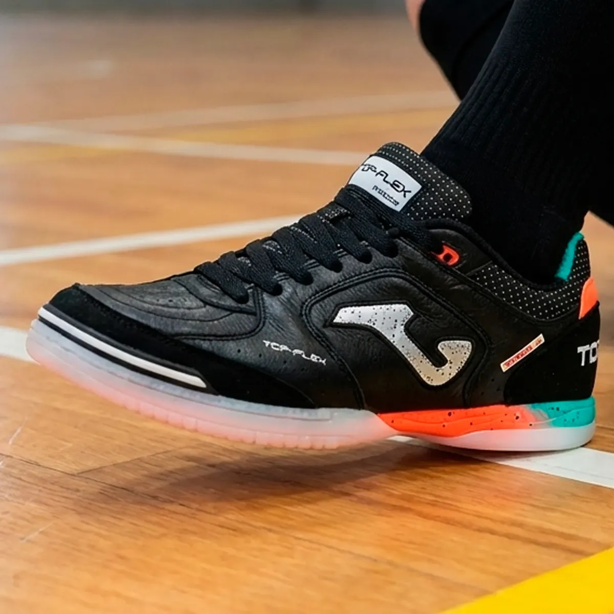 Chuteira Futsal Joma Top Flex It Couro Adulto