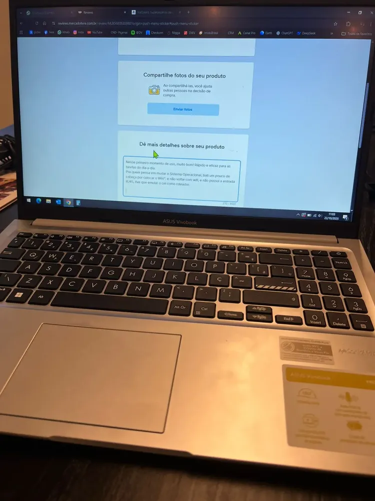 Notebook Asus Vivobook 15 Amd Ryzen 7 8 Gb 512 Gb Ssd Keepos
