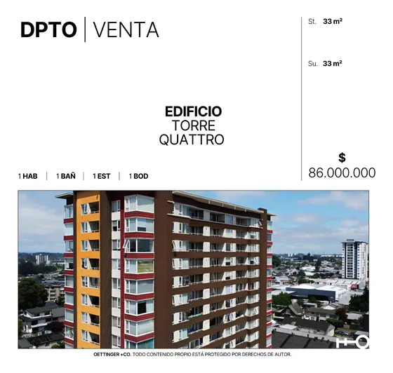 Departamento En Venta - Edificio Torre Quattro