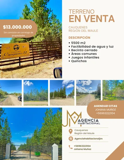 Venta Terreno - Sitio 5000mts Cauquenes