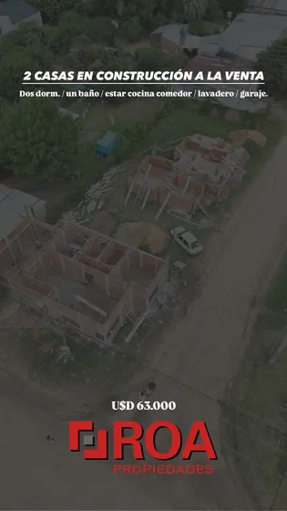 Dos Casas En Venta A Estrenar En San Jose Entre Rios 