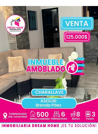 Townhouses En Venta  Urb. Loma Real  Charallave 