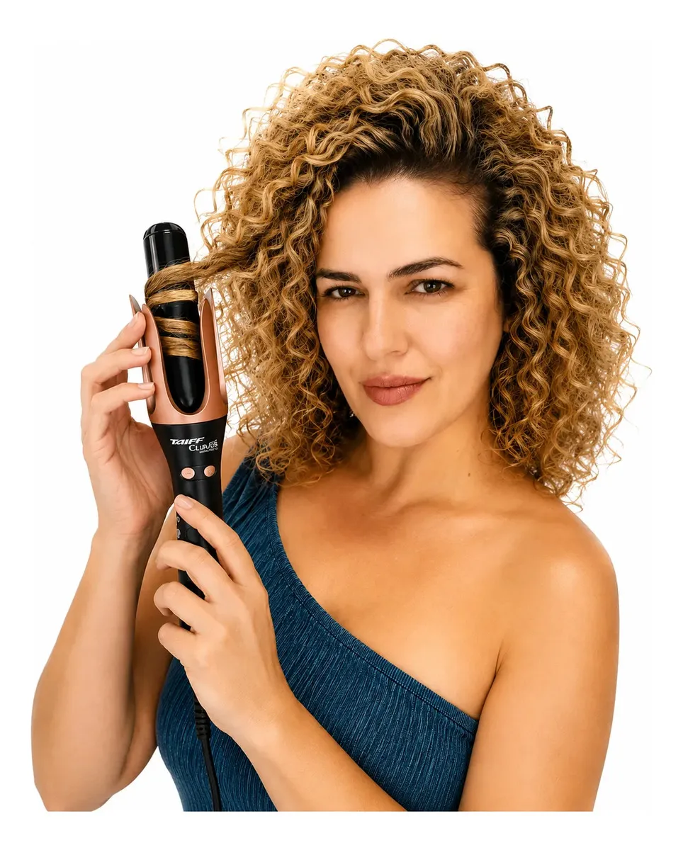 Modelador De Cachos Taiff Curves Automático 32mm Cor Preto