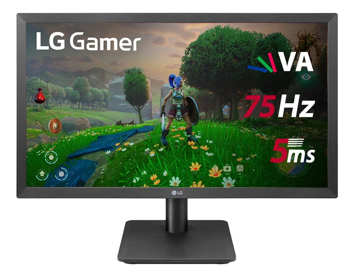 MONITOR GAMER LG 22MP410 - TELA VA DE 21.5", FHD (1920X1080), 75HZ, 5MS (GTG), HDMI, FREESYNC