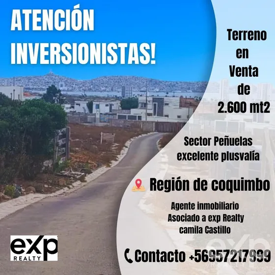 Terreno Para Inversión Inmobiliaria, Peñuelas, Coquimbo