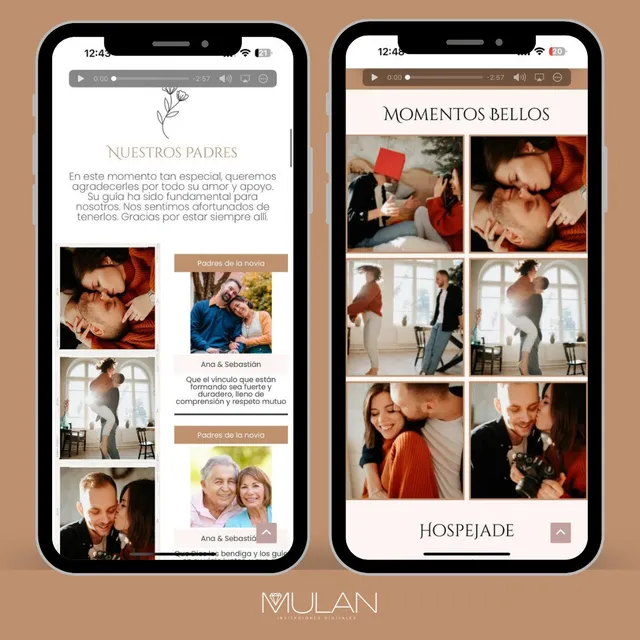 Invitación Digital Personalizada Para Boda | Mod. Bredosla