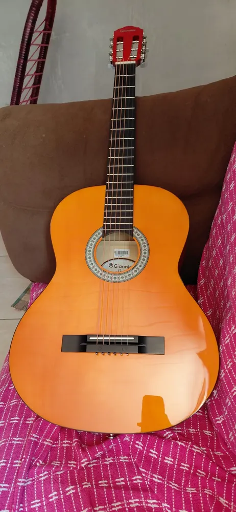 Violão Giannini Acústico S-14 N 4/4 Aço Clássico Tampo Marfim