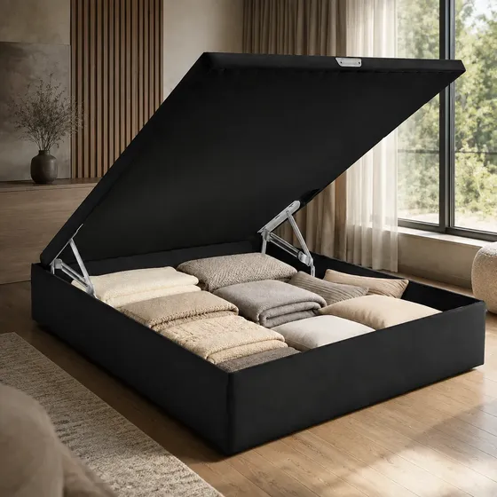 Box Baul Sommier Colchon 2 Plazas