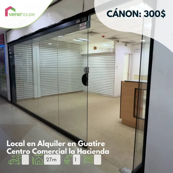 Local En Alquiler En El C. C La Hacienda, Guatire, Estado Miranda