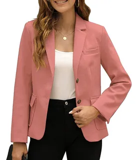 Blazer mujer rosa palo hotsell