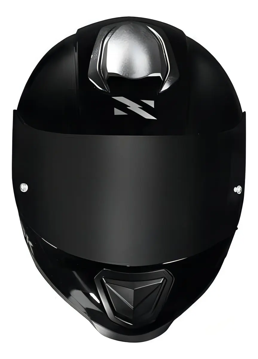 Capacete Moto Norisk Razor Preto Brilho Masculino Feminino Desenho Monocolor Tamanho do capacete 58 — foto 4