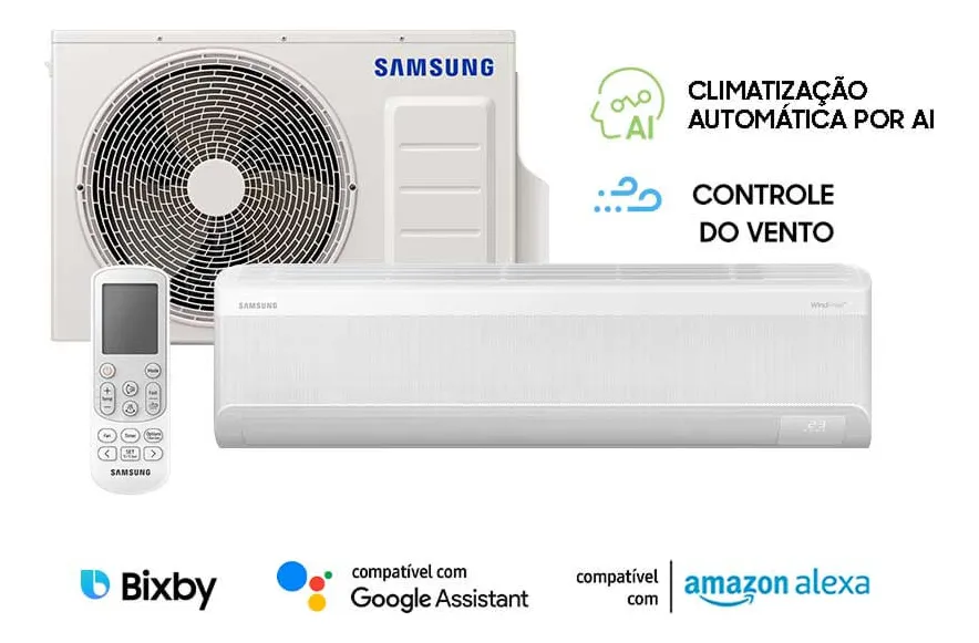 Ar-condicionado Split Samsung Inverter Windfree 18.000 Btus