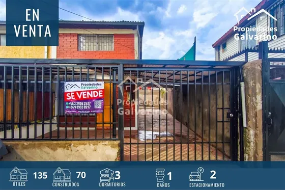 Casa En Venta De 3 Dorm. En Quilicura