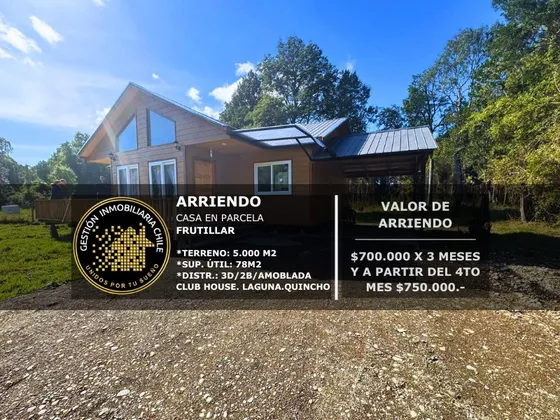 Se Arrienda Casa Amoblada En  Parcela, Frutillar 