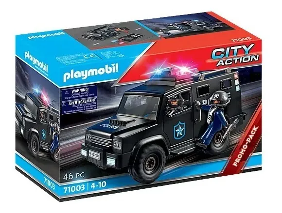 Figura Armable Playmobil City Action Cami n Fuerza Especial