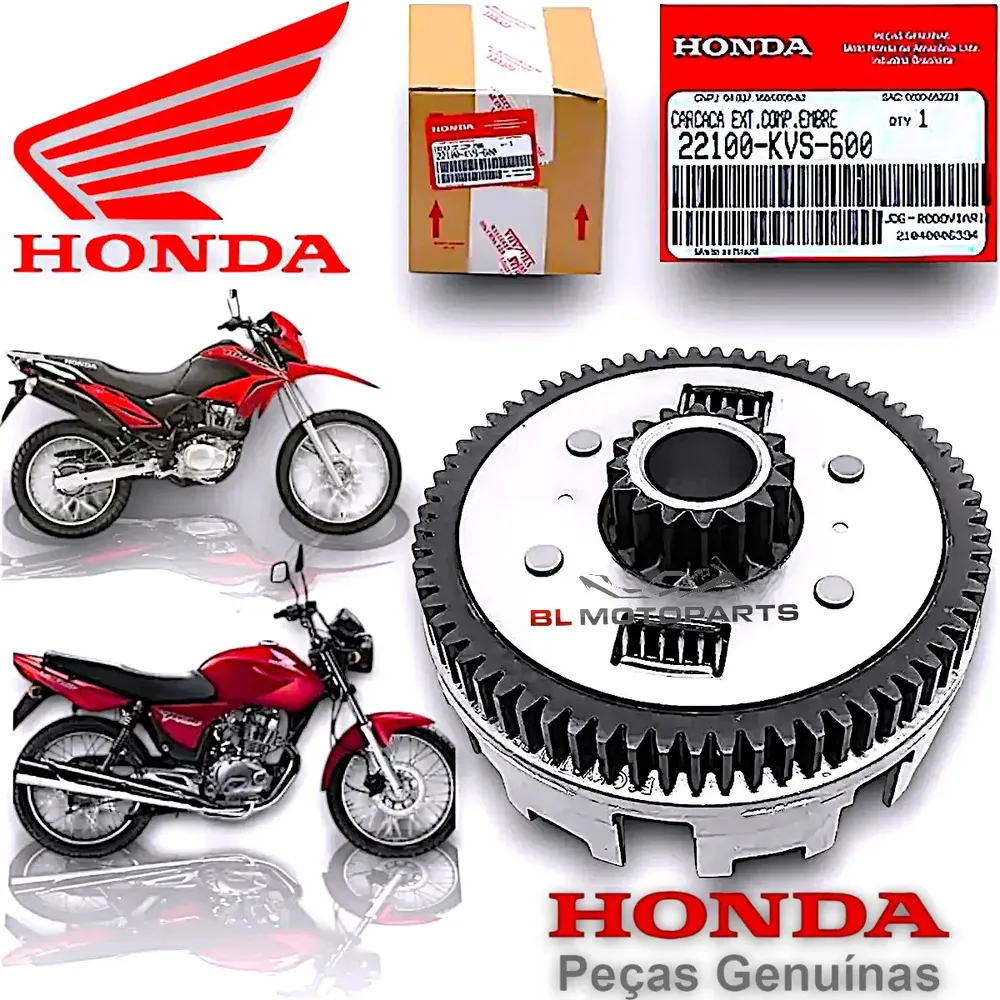 Campana De Embreagem Original Honda Titan Fan Bros 150 04~13