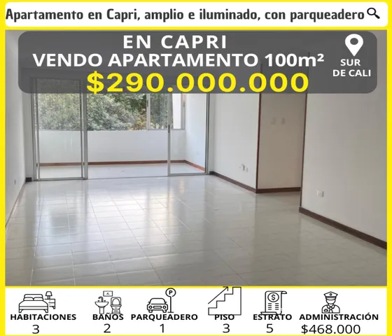 Vendo Apartamento 100m2 En E Lbarrio Capri