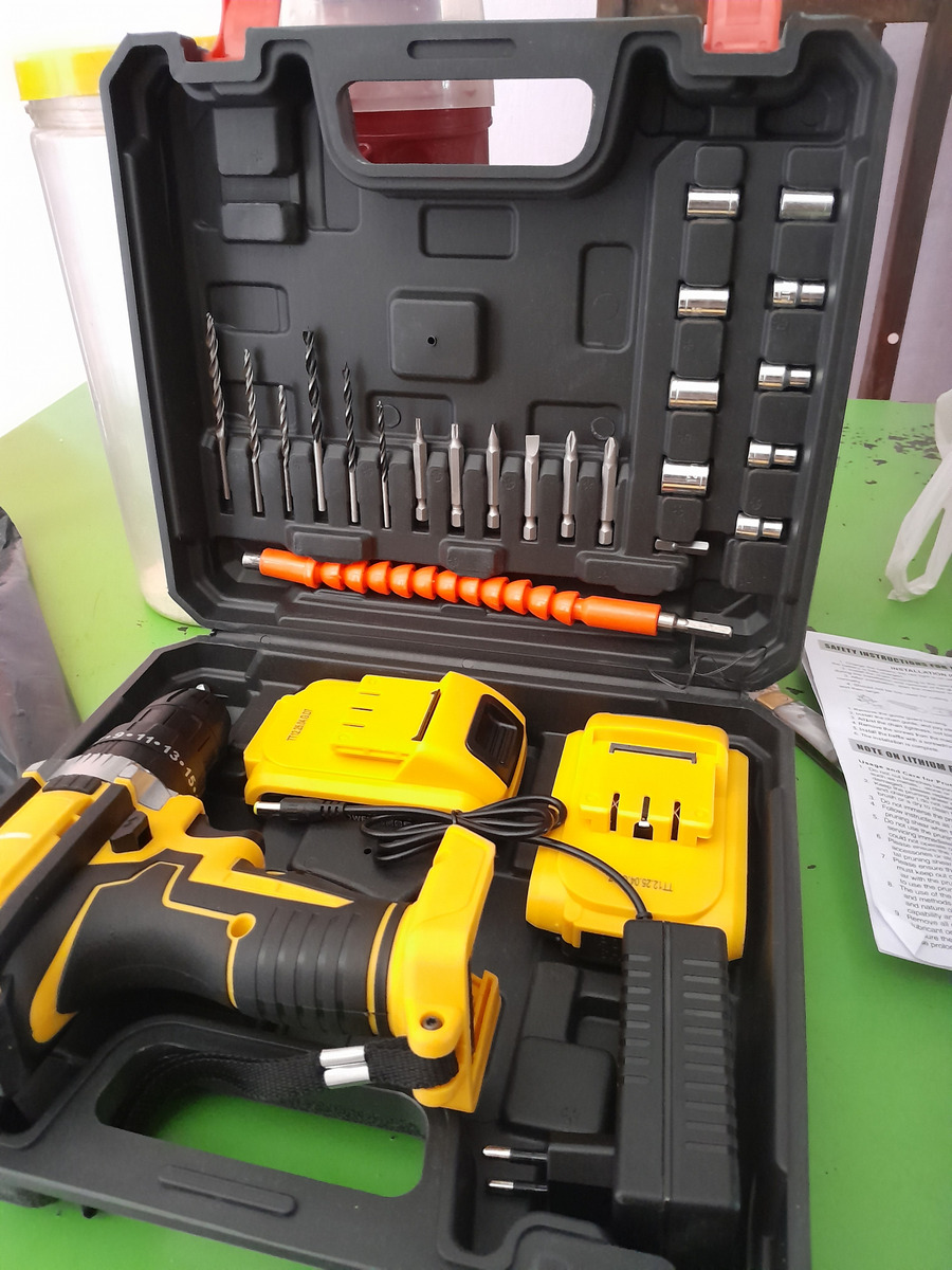 Parafusadeira Furadeira Impacto Profissional 48v 2 Baterias