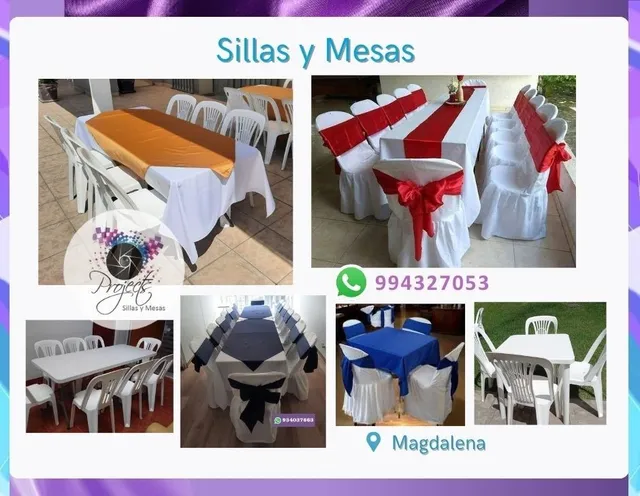 Alquiler Sillas Y Mesas Para Eventos Y Ferias