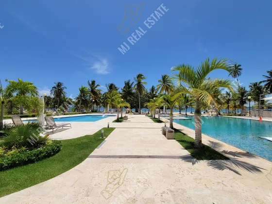 Apartamento Amueblado En Playa Nueva Romana De 2 Habitaciones, Primera Linea De Playa 
