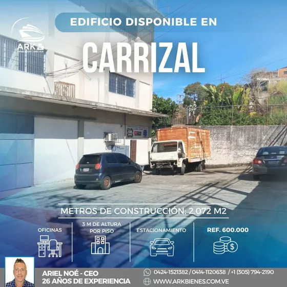 (#5008) Edificio De 2.072 M2 En Zona Ind. De Carrizal