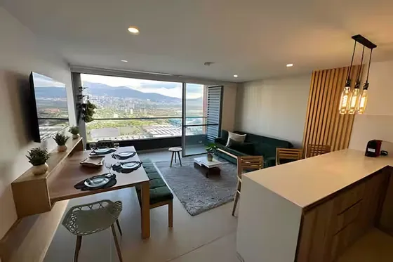 Apartamento Amoblado En Bosques Del Río, Piso 30