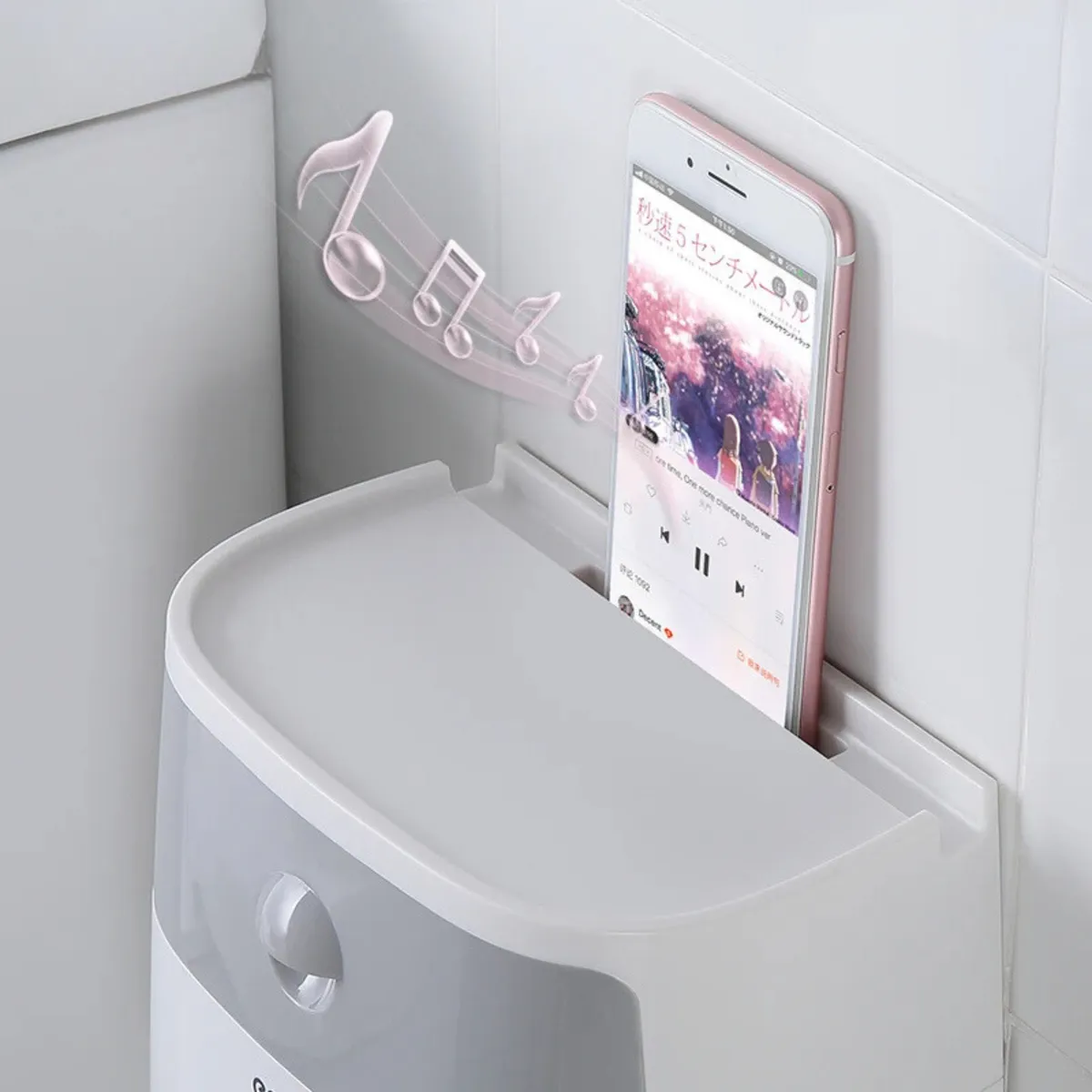 Dispensador De Papel Higienico Con Cajon Baño