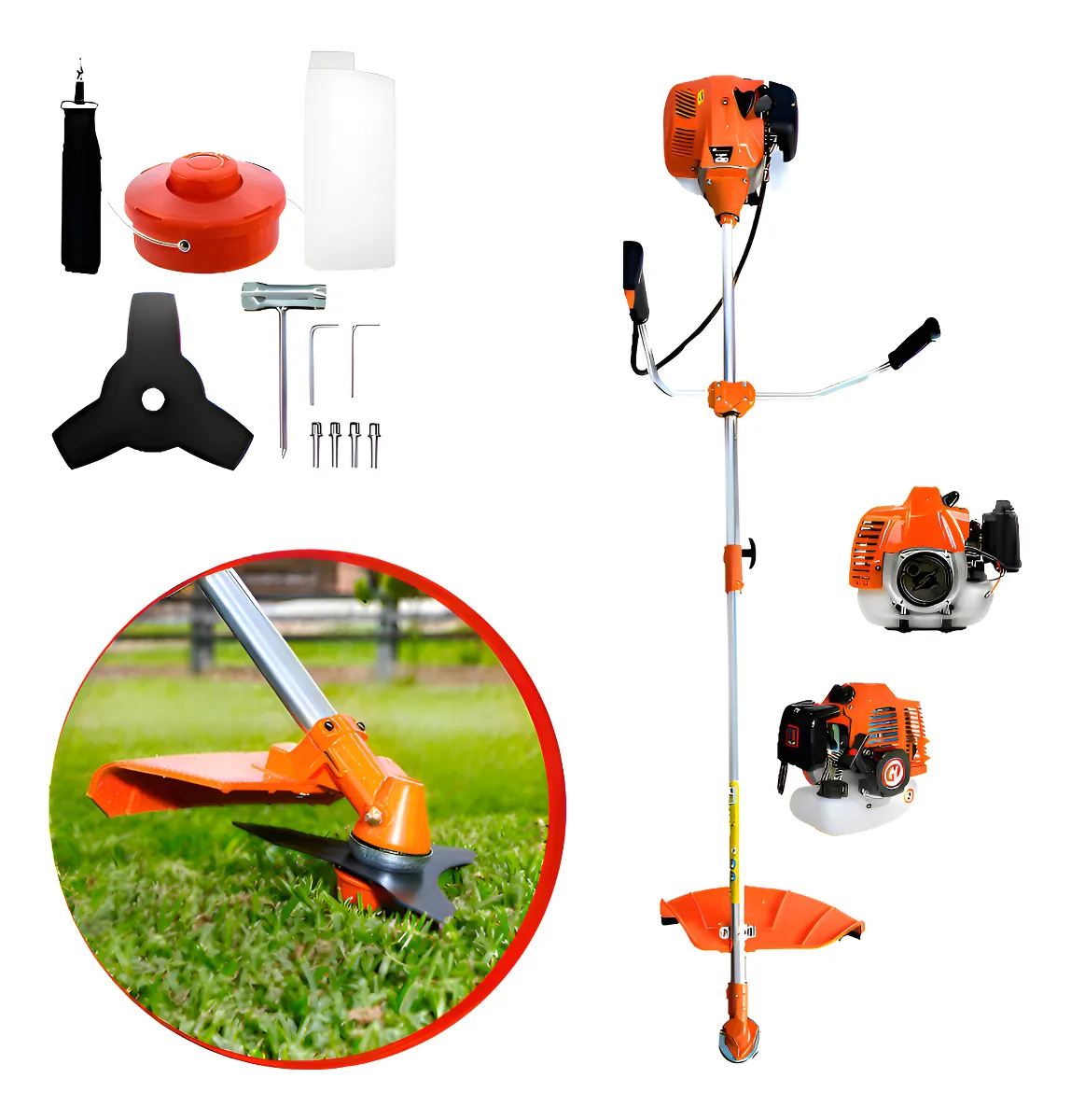 Roçadeira Nakasaki 75cc 3.6hp Gasolina Profisssional