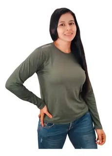 Camibuso manga larga mujer sale