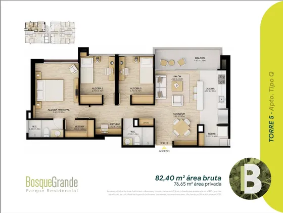 Cesión De Derechos Apartamento Sobre Planos,  Por Valor Original De Compra Muy Por Debajo Del Valor Actual